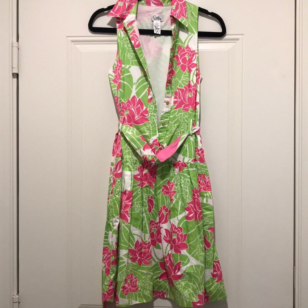 Lilly Pulitzer collared, drop waist A Line